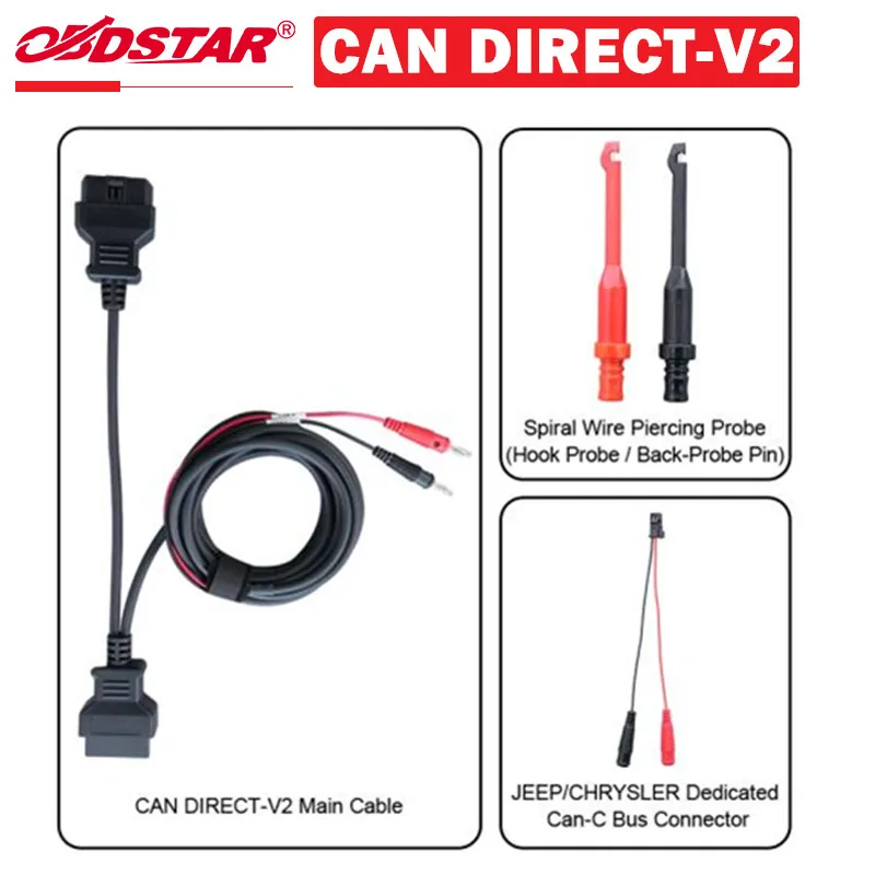Cables del Kit OBDSTAR CAN DIRECT-V2 para X300 Classic G3/ Odo Master/ X300 Pro4