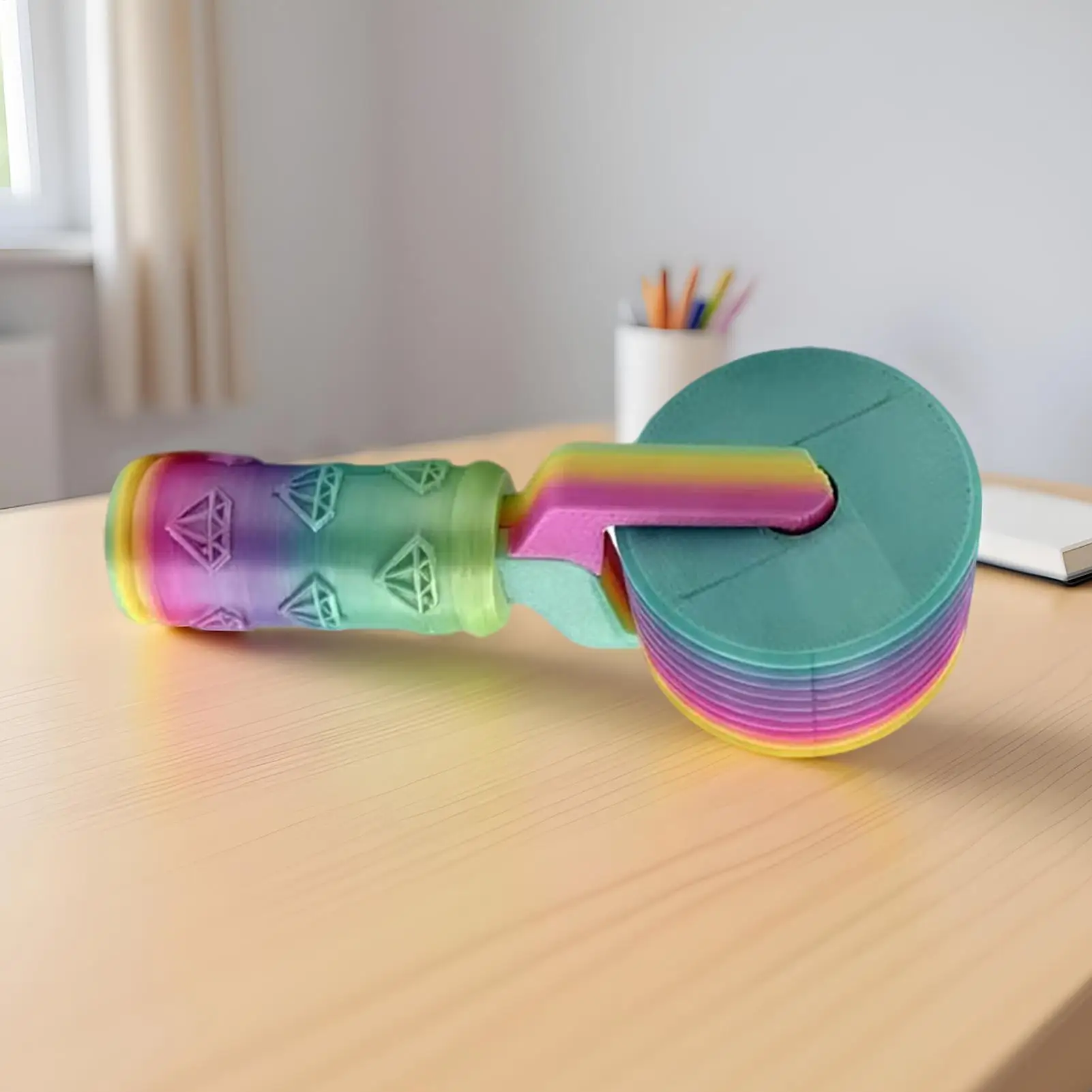 أداة توزيع فنية مريحة وخفيفة الوزن، أسطوانة مطبوعة ثلاثية الأبعاد للمنزل والأصدقاء والعائلة والرجال والنساء والبالغين والأطفال