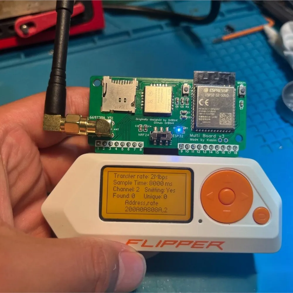 مراجعة وتحليل لـ Flipper Zero WiFi multiboard 3.0 NRF24+ESP32 development board