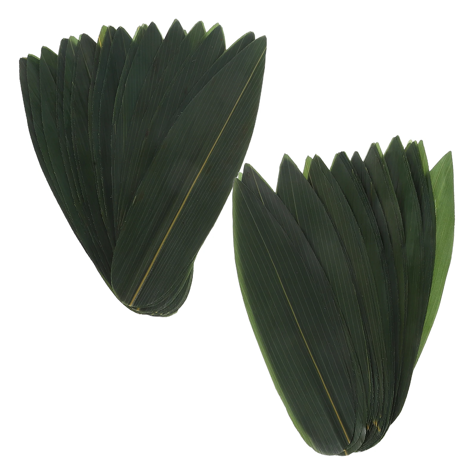 

100 Pcs Bamboo Leaves for Sushi Decoration Party Decorations Grass Mats Japanese Food Plate Adornments Sashimi Leaf