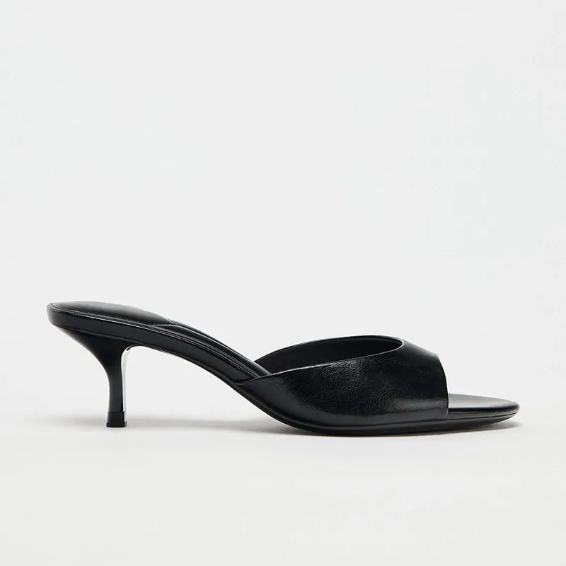2026 Neue Damen Open-Toe High-Heel Pantoletten Modische Abendschuhe Sommer Stripper Mules Slides Zapatos De Mujer