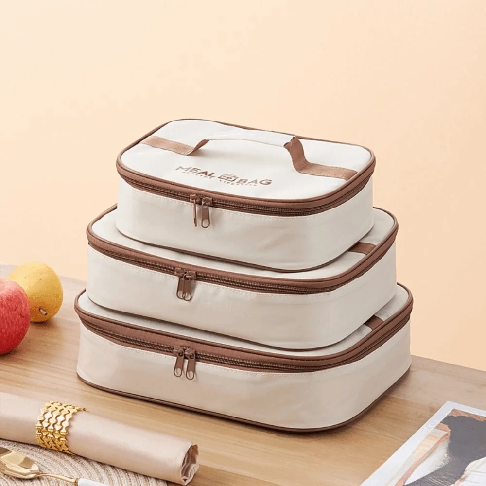 

Модная сумка-ланчбокс из алюминиевой фольги, утолщенная термосумка из оксфорда для еды, водонепроницаемая, большой емкости, для женщин