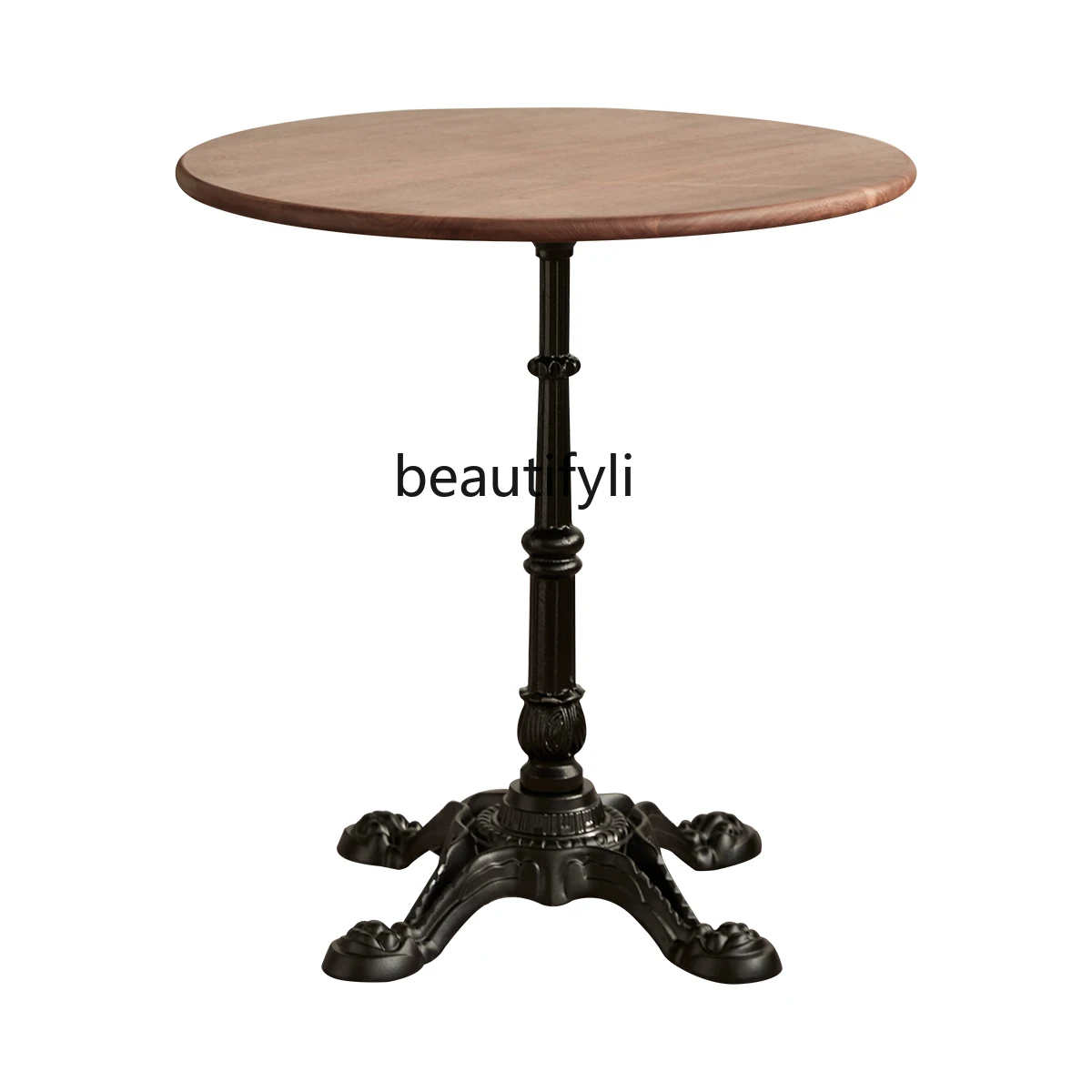 

Coffee Table round Table Black Walnut round Light Luxury Nordic Simple Solid Wood Round Table