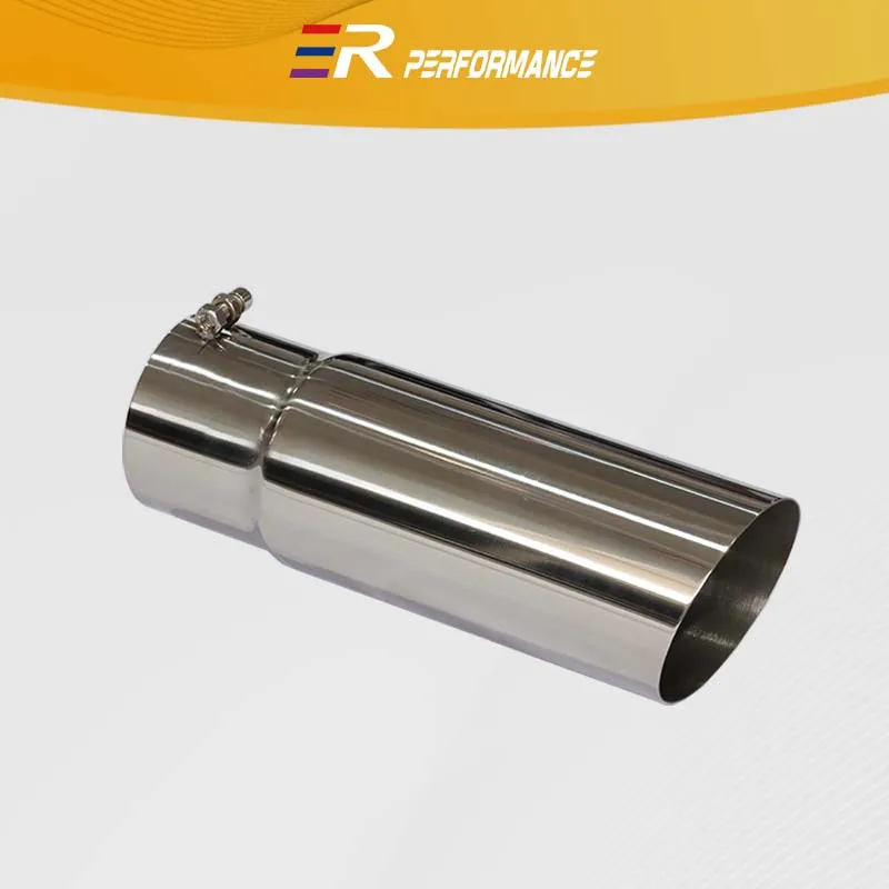 Punta del tubo de escape para coche, tubo trasero embellecedor de acero inoxidable, piezas de repuesto para automóvil, sistemas de escape cromados, punta de silenciadores