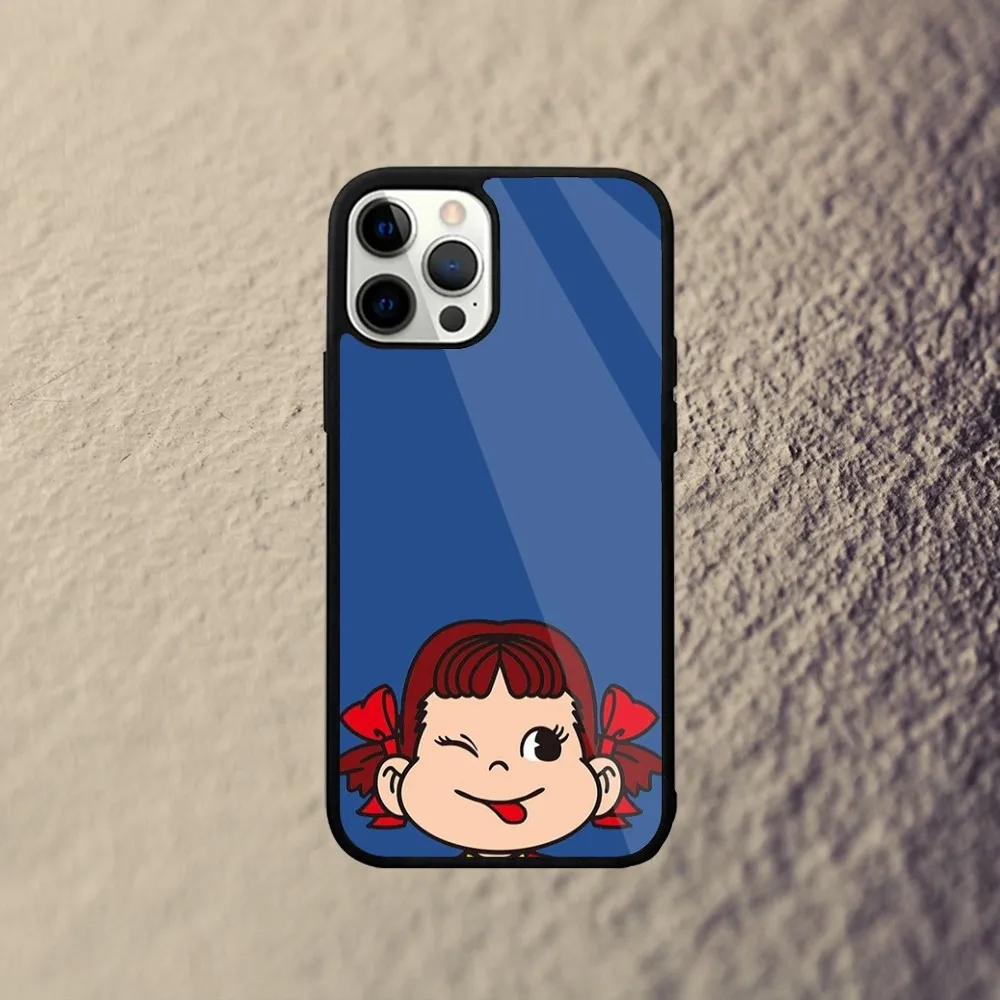 F-Fujiya Milky Peko Chan Phone Case For iPhone 16,15,14,13,12,11,Plus,Pro,Max Mini Magsafe Magnetic Wireless Charging