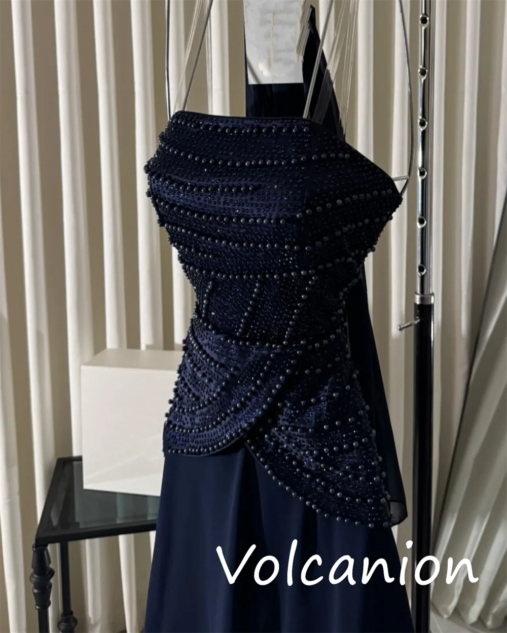 Personalizado requintado jérsei lantejoulas plissado a linha sem alças vestidos longos sob medida ocasião simples clássico