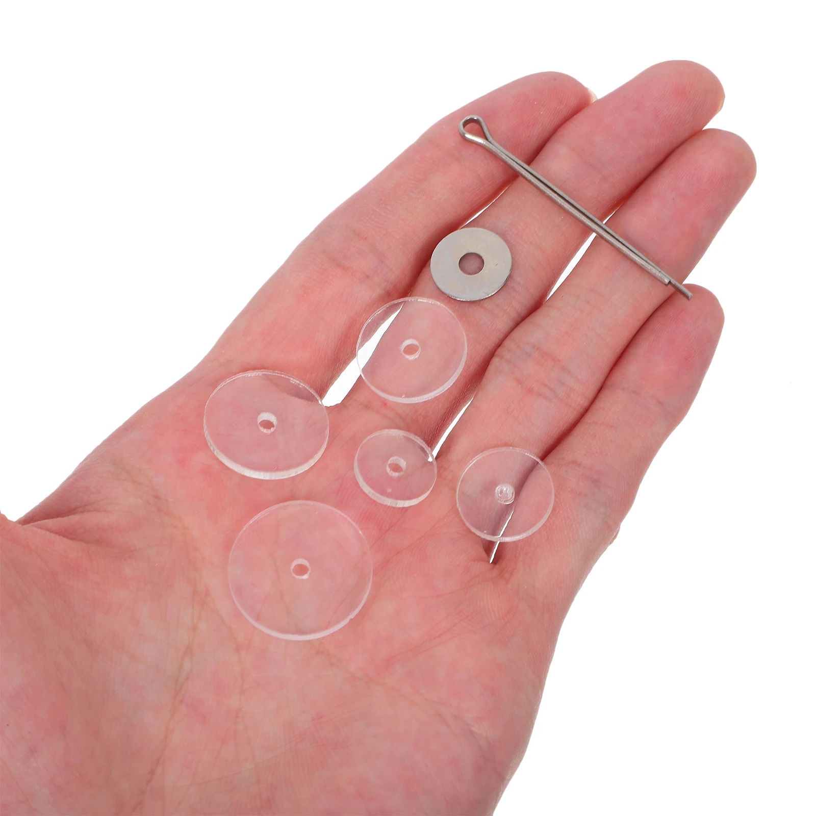 

1 Box Acrylic Joint Cotter Pin Clear Limbs Disks 12/14/16/18/20Mm Rotatable Connectors For Bear Action Figures Diy