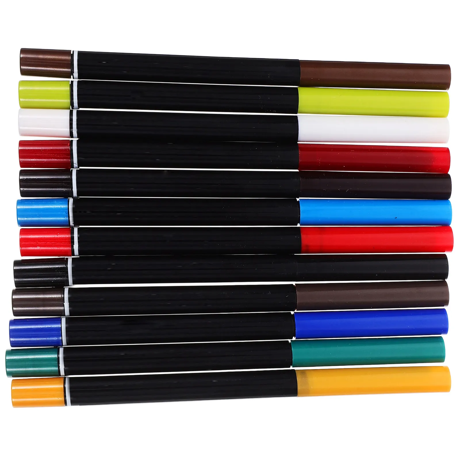 12Pcs Eyebrow Pencil Eye Liner Pencil Eye Gels Pen Waterproof Easy Color Single Head Female Makeup Tool Pen