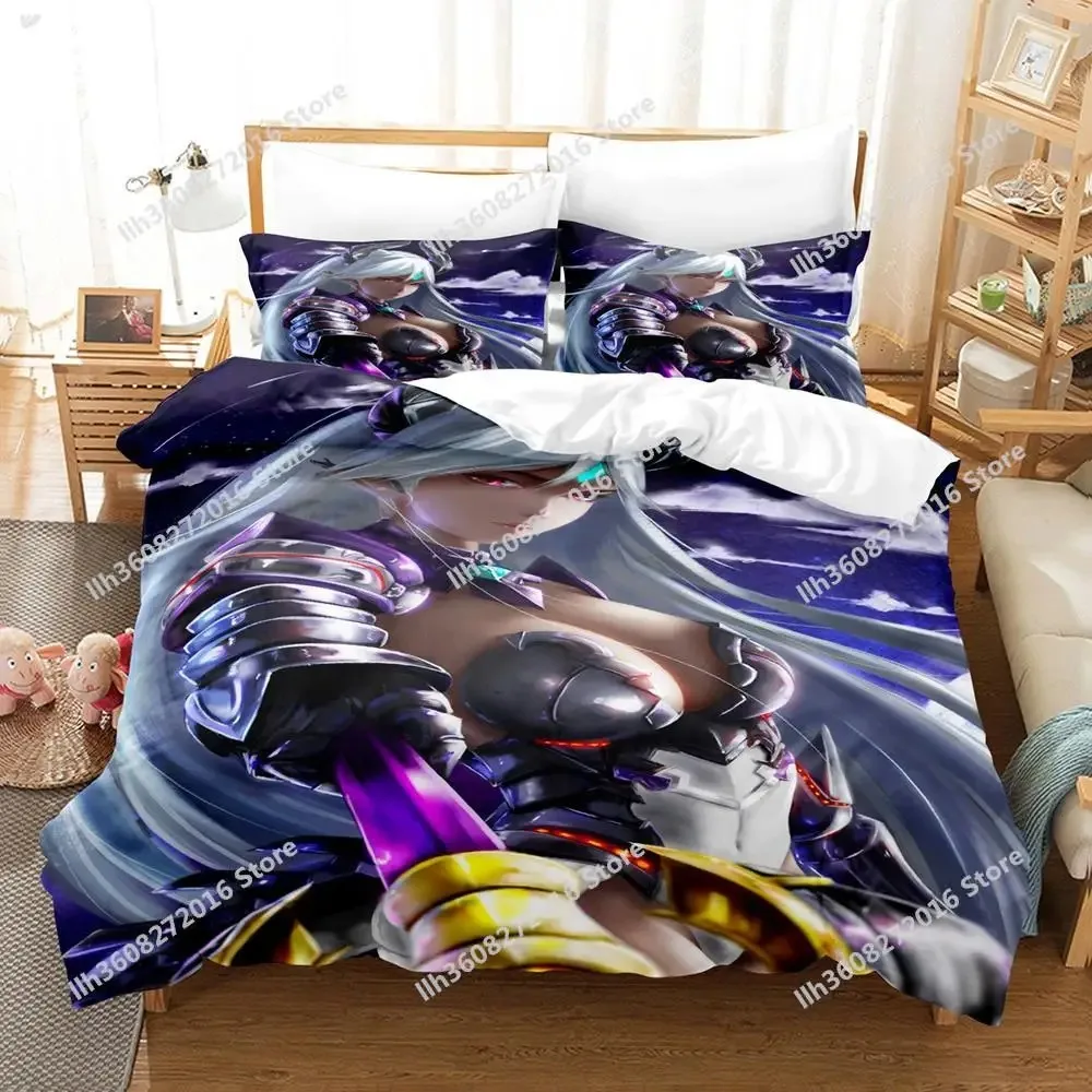 New Fashion 3d Print Game Epic Seven Bedding Set Cartoon Anime three-piece set Adult Kid Bedroom Duvet cover Sets Home Textiles