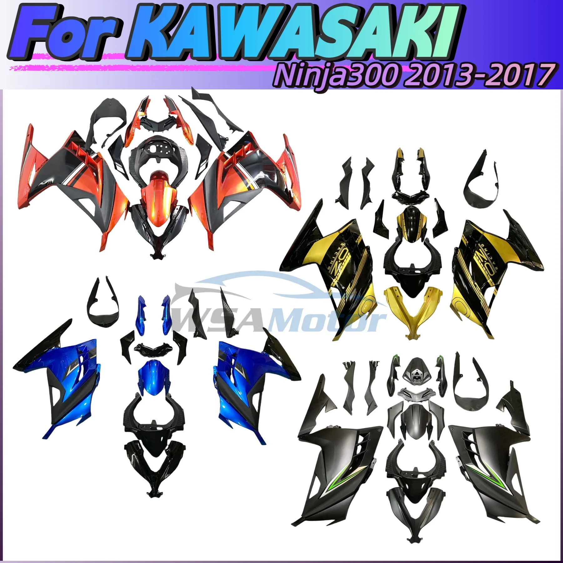 

OEM Quality ABS Plastic Unpainted Rear Tail Cowl Fairing Cover Fit For Kawasaki Ninja Z300 EX300 Z250 2013 2014 2015 2016 2017