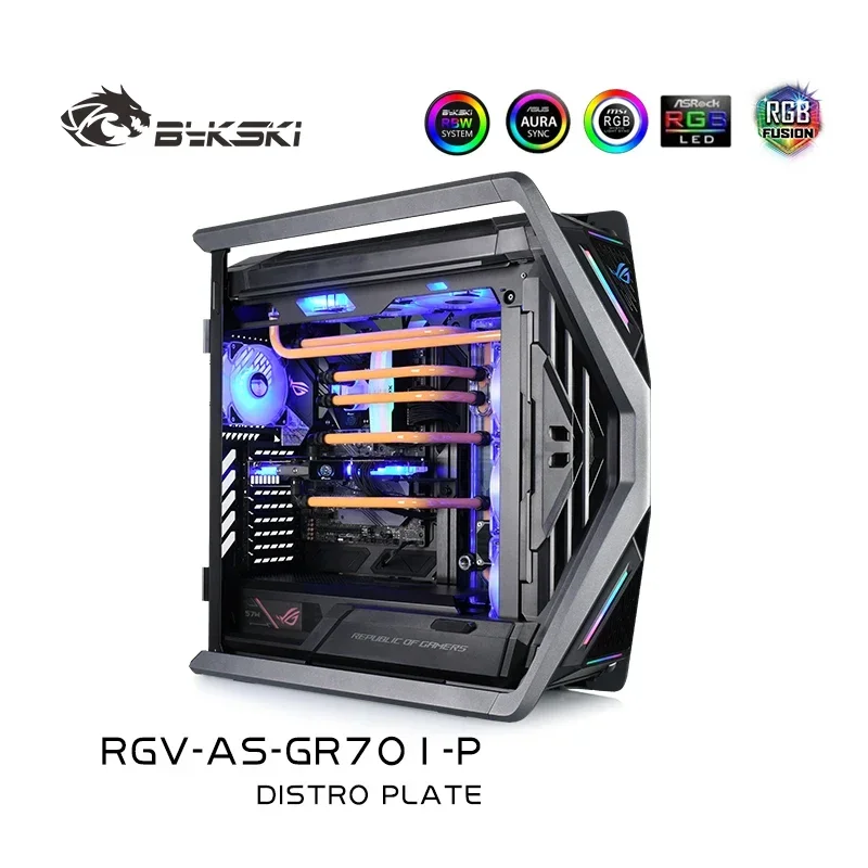 Bykski Distro Plate Kit For ASUS GR701 Case,2X 360 Radiator For DIY Cooling System Liquid CPU/GPU Watercooler RGV-AS-GR701-P