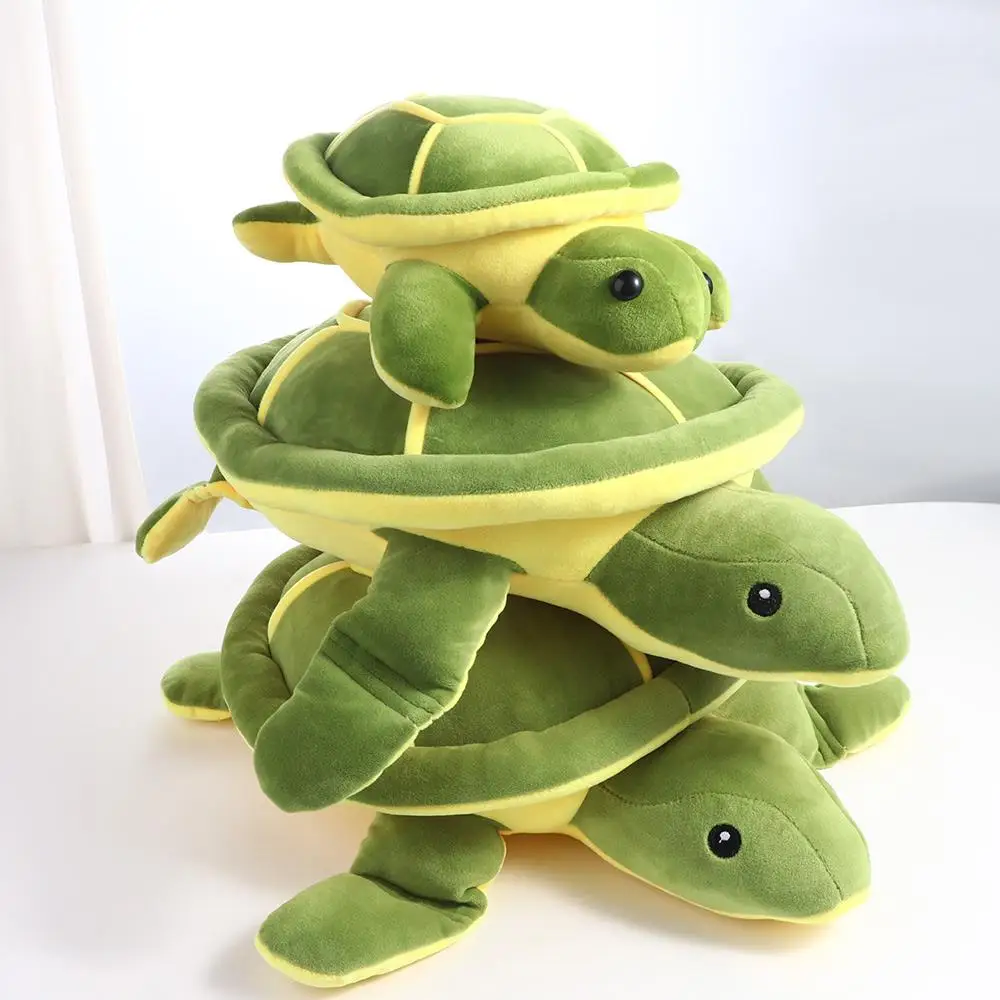 Tortue de mer en peluche douce pour la décoration intérieure, oreiller, jouet, beurre, animal, parent-enfant, tortue, animaux