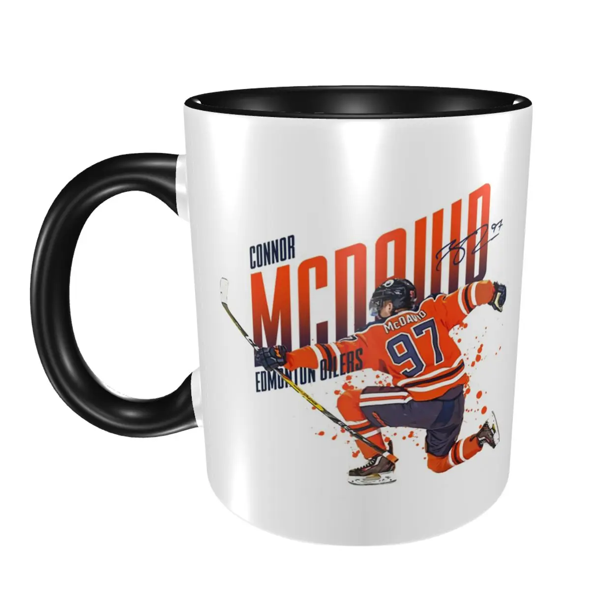 

Connor McDavid 97 For Edmonton Oilers Fans Mug Funny Ceramic Coffee Cups Tea Mugs Milk Cup Drinkware Gift for Friends