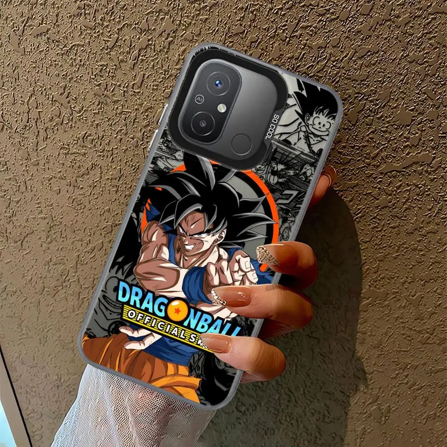 Dragon Ball Cool Saiyan Goku Telefoon Case voor Xiaomi Redmi A4 14C A1 A3 A2 Plus 12 A3x 13C 12C 13 Soft Cover