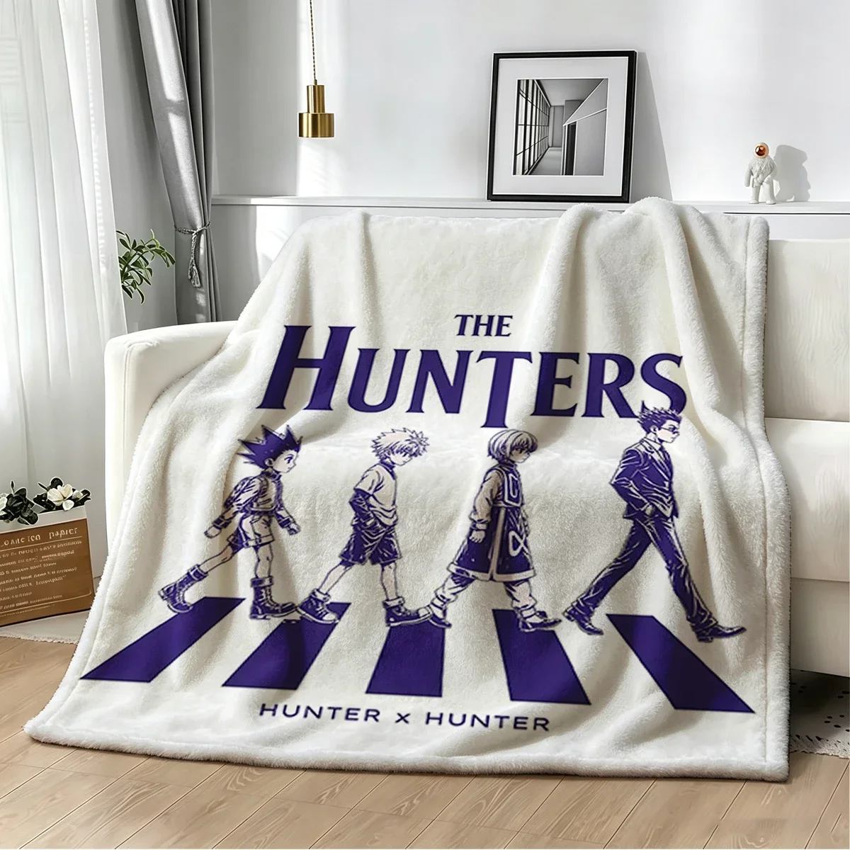 Hunter X Hunter Flannel Blanket Warm Soft Halloween Christmas Couch Warm Cozy Decorative Decor Gift for All Season