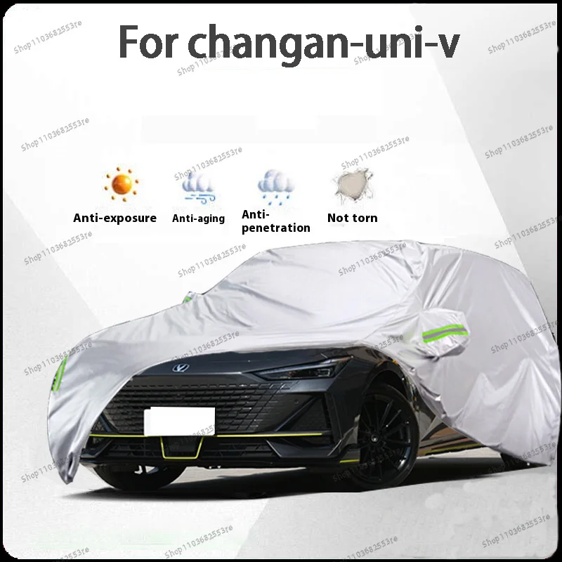 

For ChangAn Uni-V Fit Car Cover - Waterproof, Dustproof, Sunshade (UV), Snowproof | Silve Full Cover with All-Day Protection