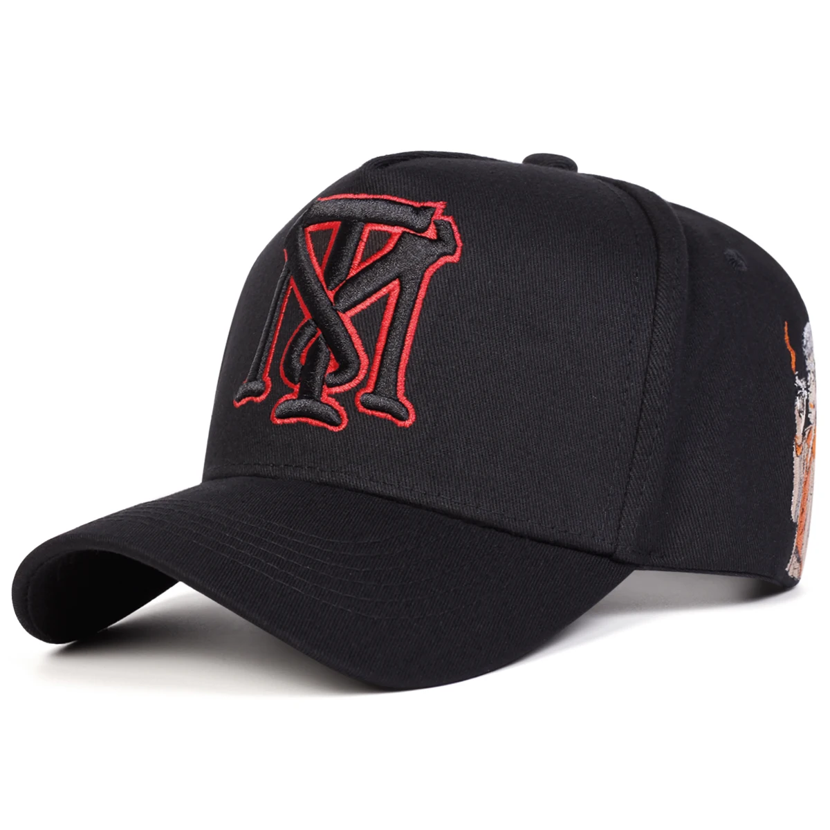 Unisex MT Letter Embroidery Baseball Caps Spring Autumn Outdoor Adjustable Casual Hats Sunscreen Hat Sports Cap