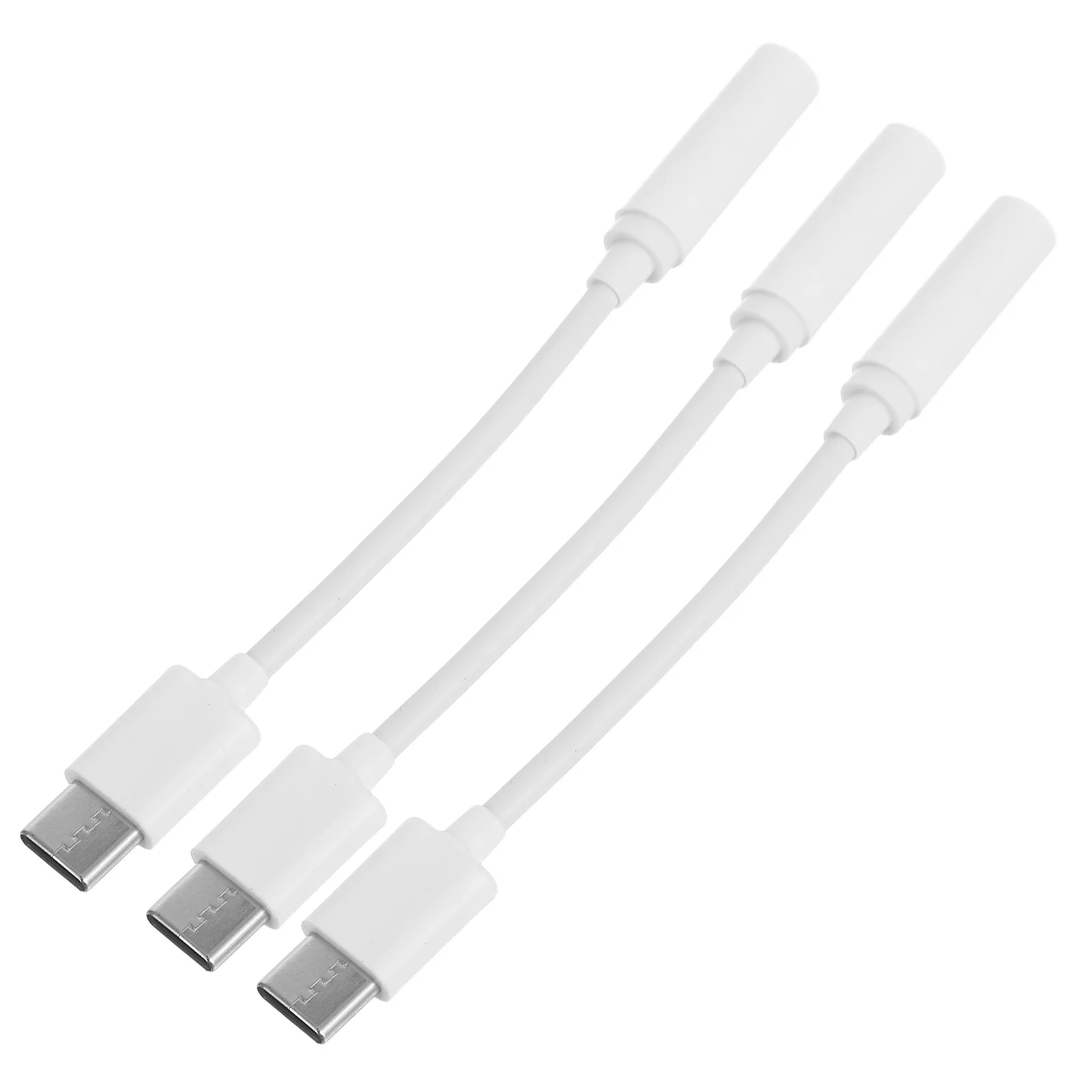 

3 pcs Type-c to Headphone Jack Adapter Cable 3.5mm for Type C Devices USB-C Converter Durable Maintains Sound Quality