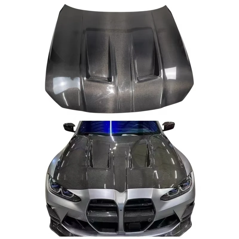 

2Vents Style Carbon Fiber Car Engine Cover Bonnet Auto Hood Suitable for BMW 3-Series-7th M3 G80 2021+ Aerodynamic Auto Parts
