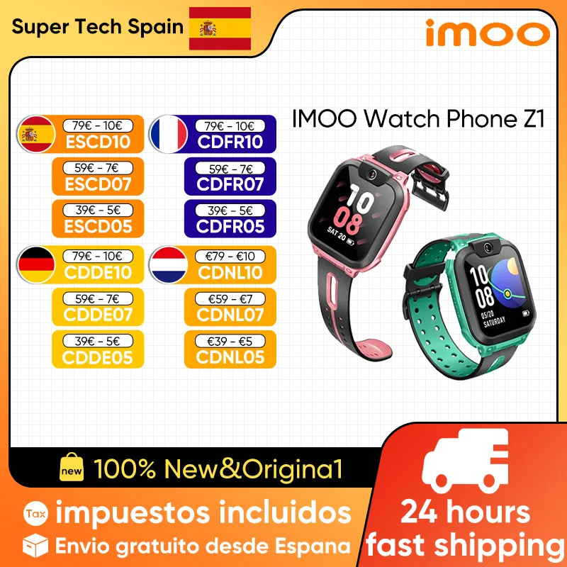 Imoo z1 Uhr Telefon 4g Smartwatch 1.3 ''Bildschirm 2mp Weitwinkel kamera Sprach nachrichten GPS IPX8