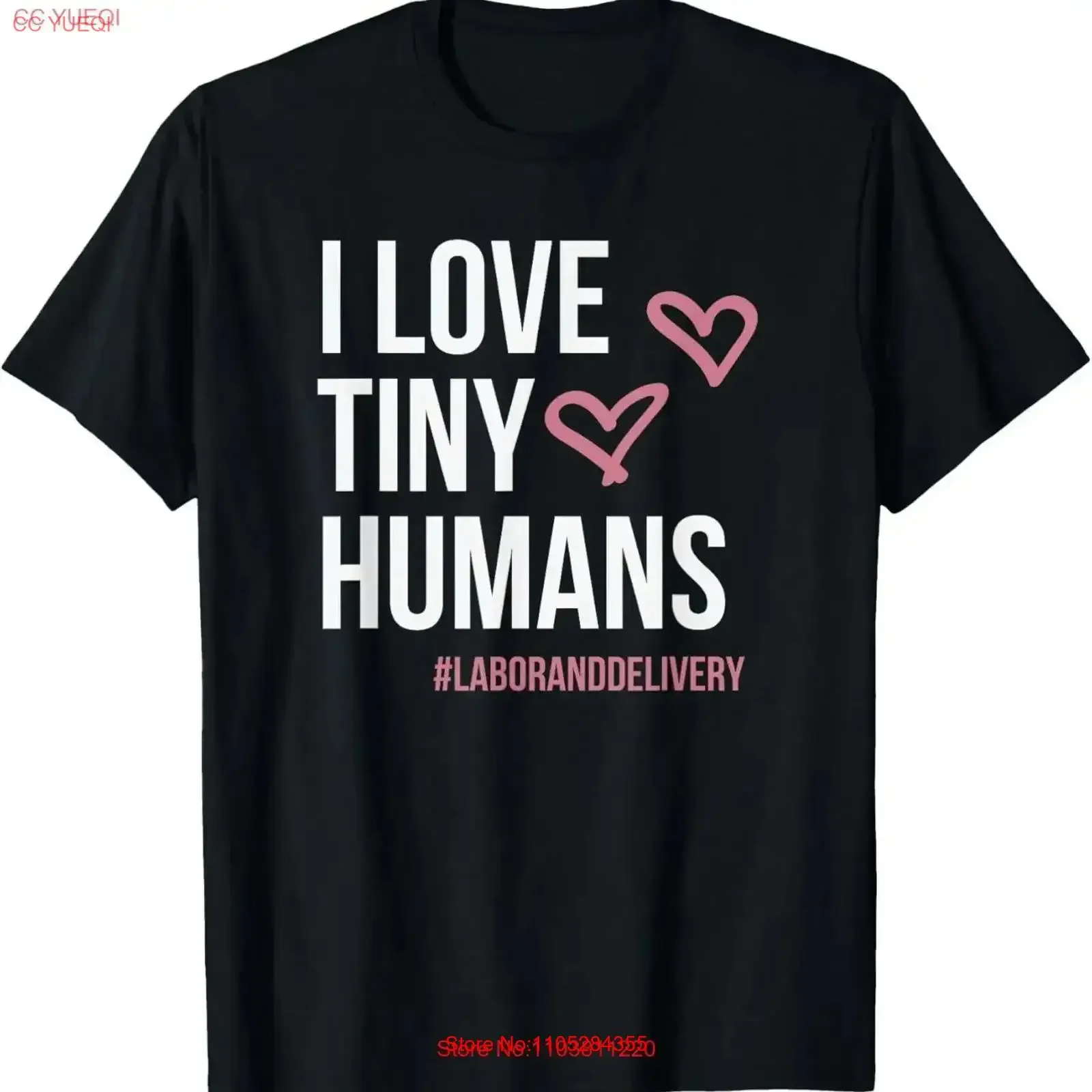I Love Tiny Humans Labor and Delivery Nurse T Shirt vintage Washed Stylish graphic Stretched Comfortable vintage Washed Unisex