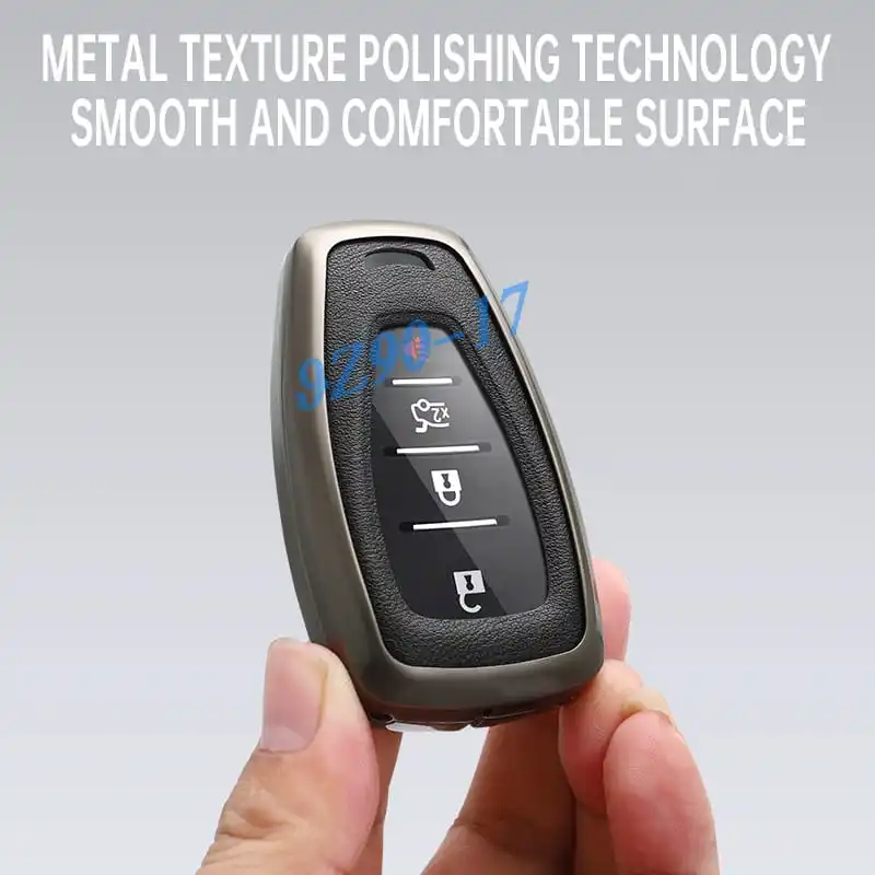 Metal Leather Car Key Fob Case Cover Keychain For Chevrolet Blazer Trax Equinox Cruze Malibu Traverse Trailblazer Camaro view 5