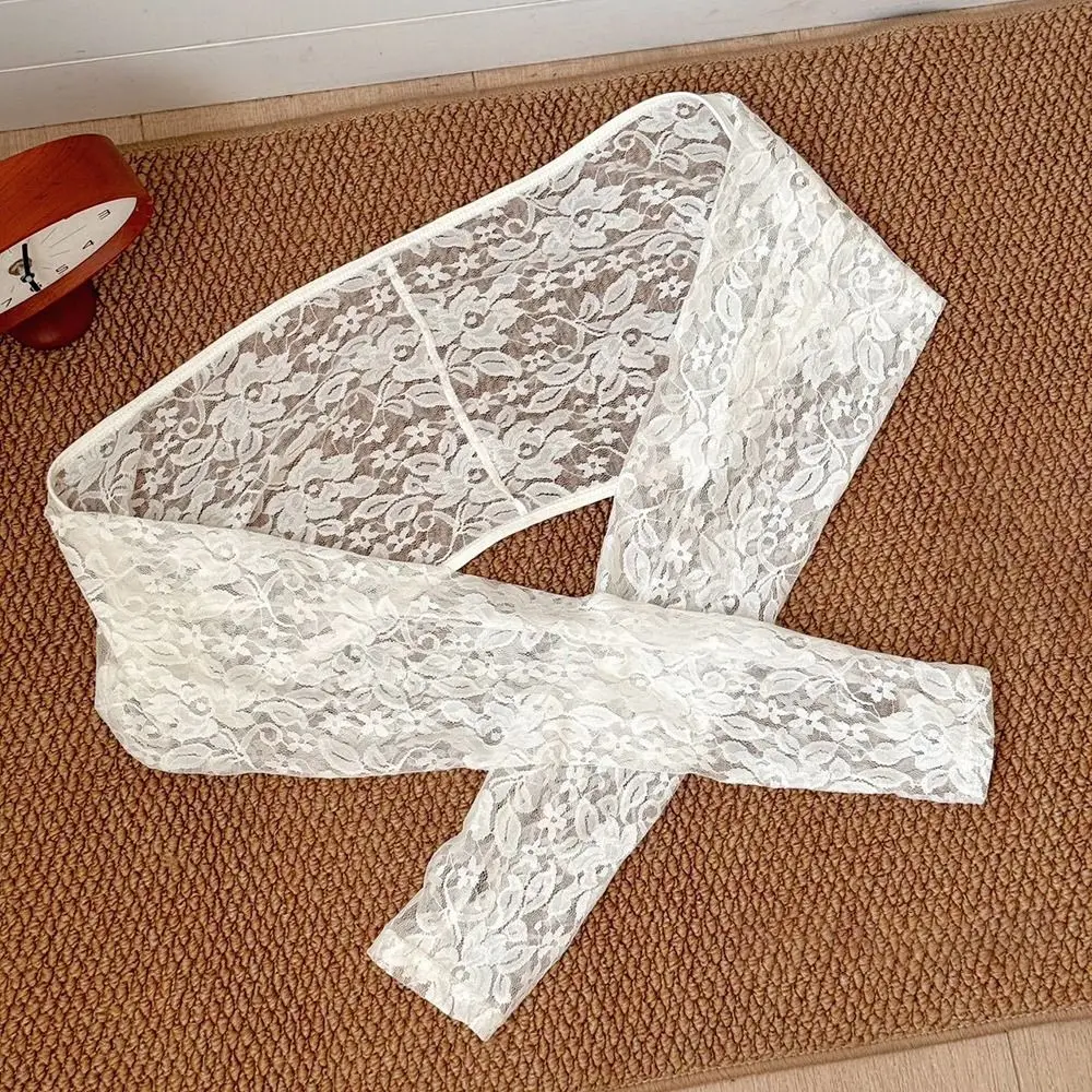 Casual Lace Mesh Women Sunshade Sleeves Hollow Out Ice Silk UV Protection Sleeves Thin Long Sleeve Sleeves Cover Ups Cycling