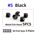 5pcs black S