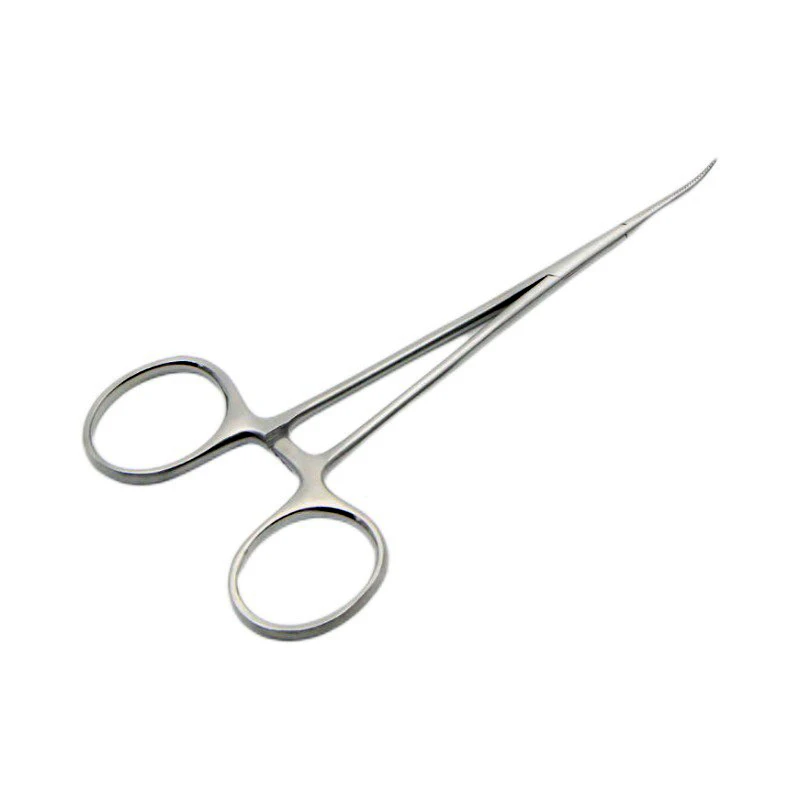 1pcs Medical microvascular hemostatic pliers stainless steel straight bending double eyelid fat surgical pliers surgical forceps