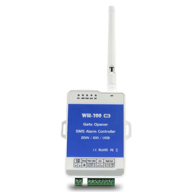 A72Z 4G GSM WH-300-AU Gate Door Opener Relay Switch Remote Controller Supports Remote Wireless Alarm With APP Control