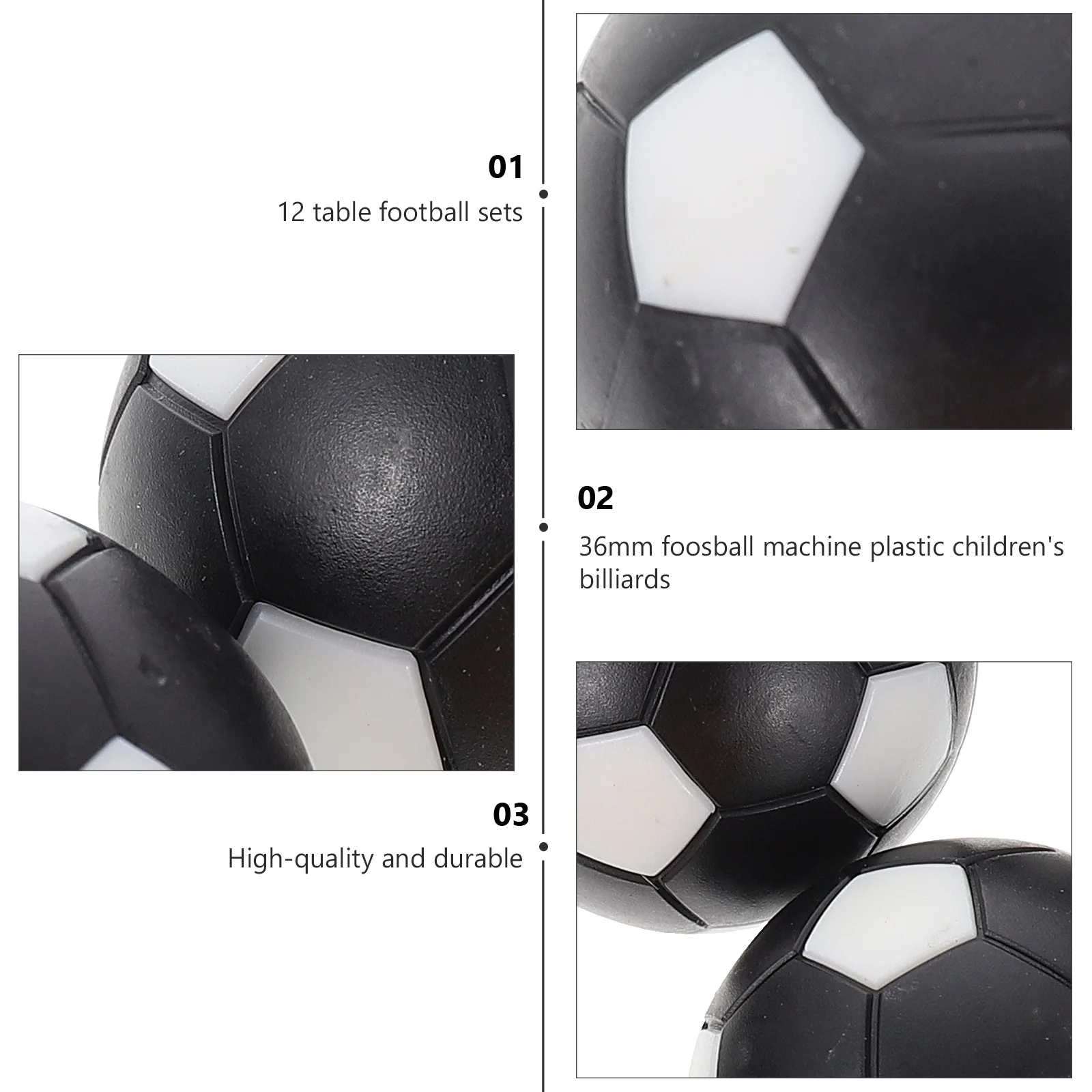 10 قطعة ملحقات الطاولة آلة كرة القدم فووسبالل كرات الطاولة للأطفال ديكور غرفة المناظر الطبيعية الصغيرة كرة القدم البلاستيكية خفيفة الوزن #2