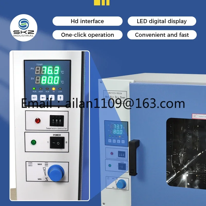 LCD Display Hot Air Circulation Trays Dry Oven Machine for Laboratory