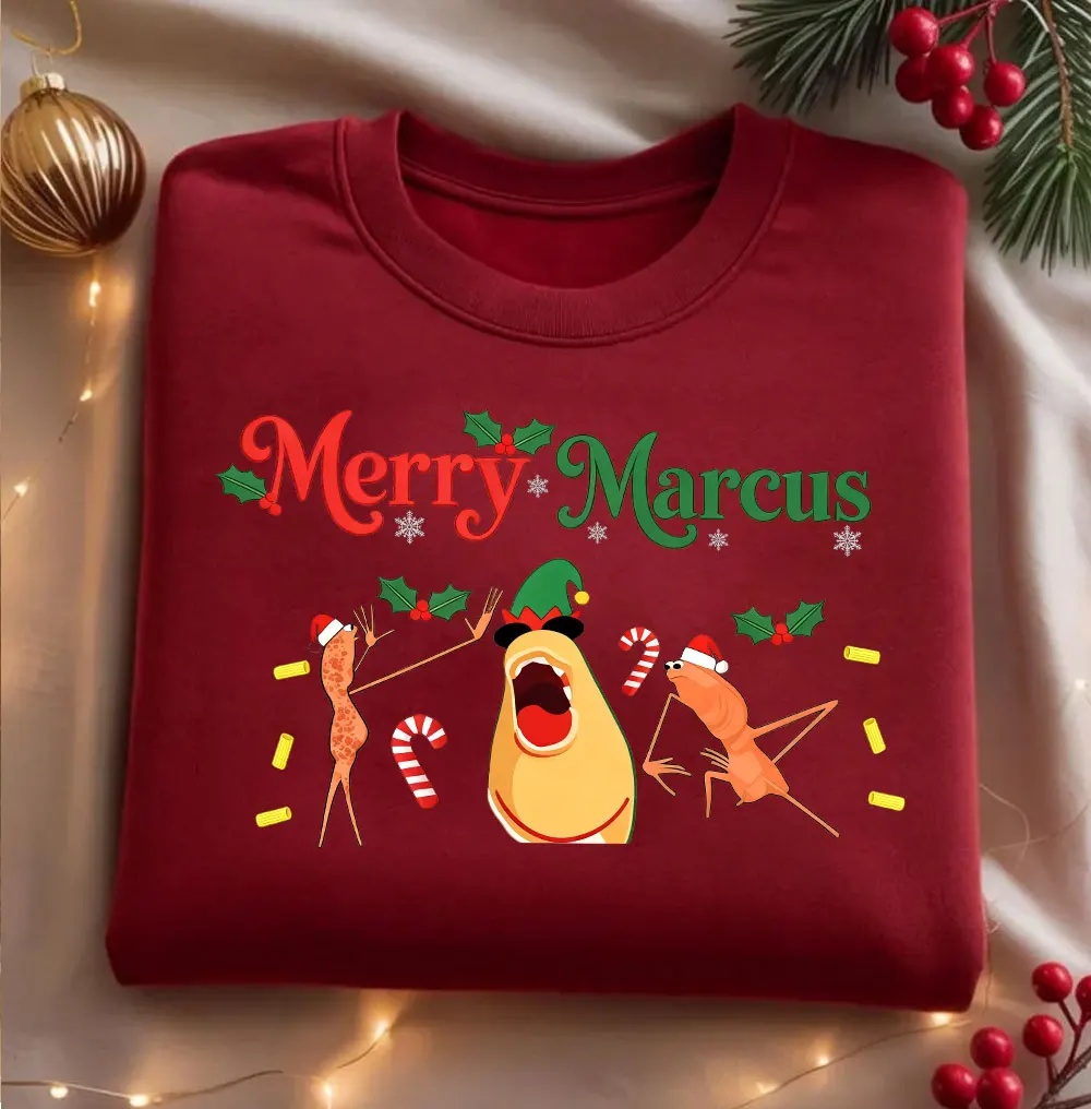 ماركوس الدودة البلوز مرح ماركوس خمر 90s ميمي قميص الدماغ روت عيد الميلاد موضة عادية لينة مريحة الشتاء هودي