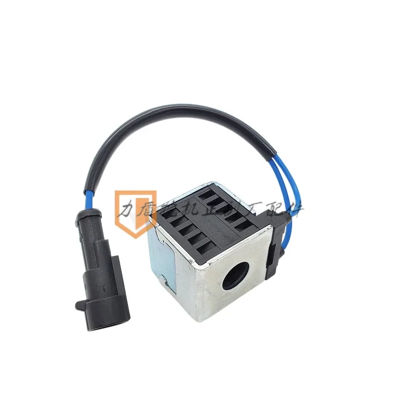 

Excavator Parts Pilot Safety Lock Electromagnetic Valve Coil For xiagong 808 815 820 822 823 Zhenyu 150