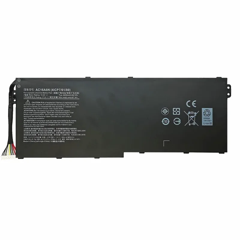 AC16A8N Laptop Battery for Acer Aspire V17 V15 Nitro VN7-593G VN7-793G VN7-793G-73YP 78E3 VN7-793 717L 4ICP7/61/80 15.2V 4605mAh