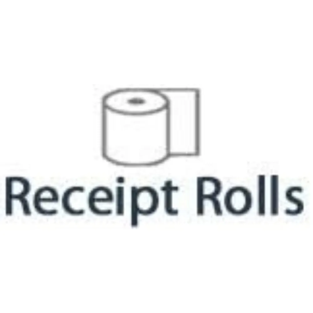 Pacote com 36 rolos de papel térmico para recibos de 3" x 55' - revestido superior para impressão suave