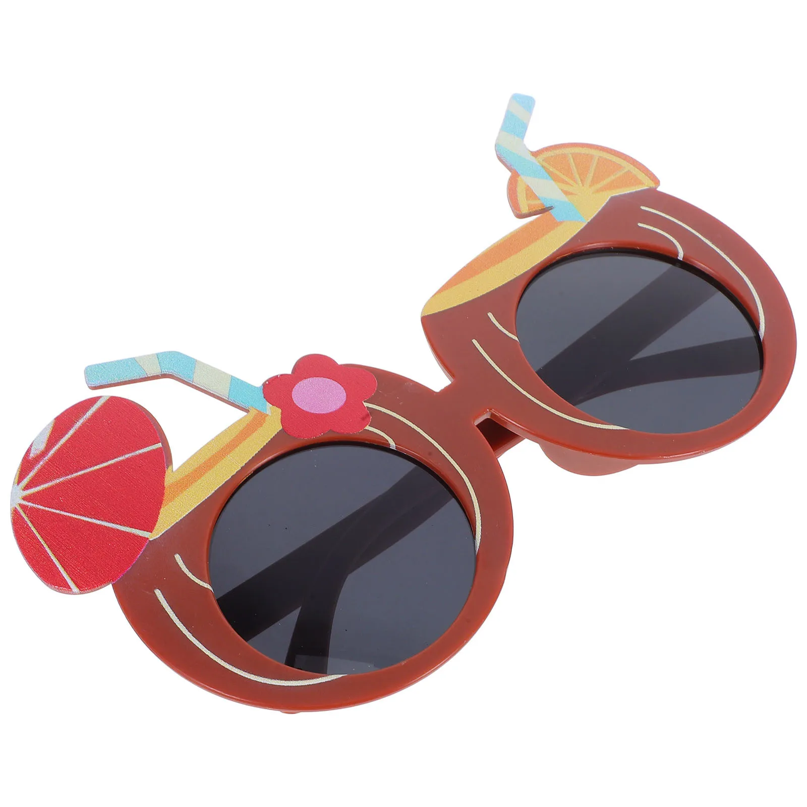

Hawaiian Style Coconut Party Glasses Fun Novelty Sunglasses for Summer Beach Luau Adult Parties Photo Booth Props Silly Eyewear
