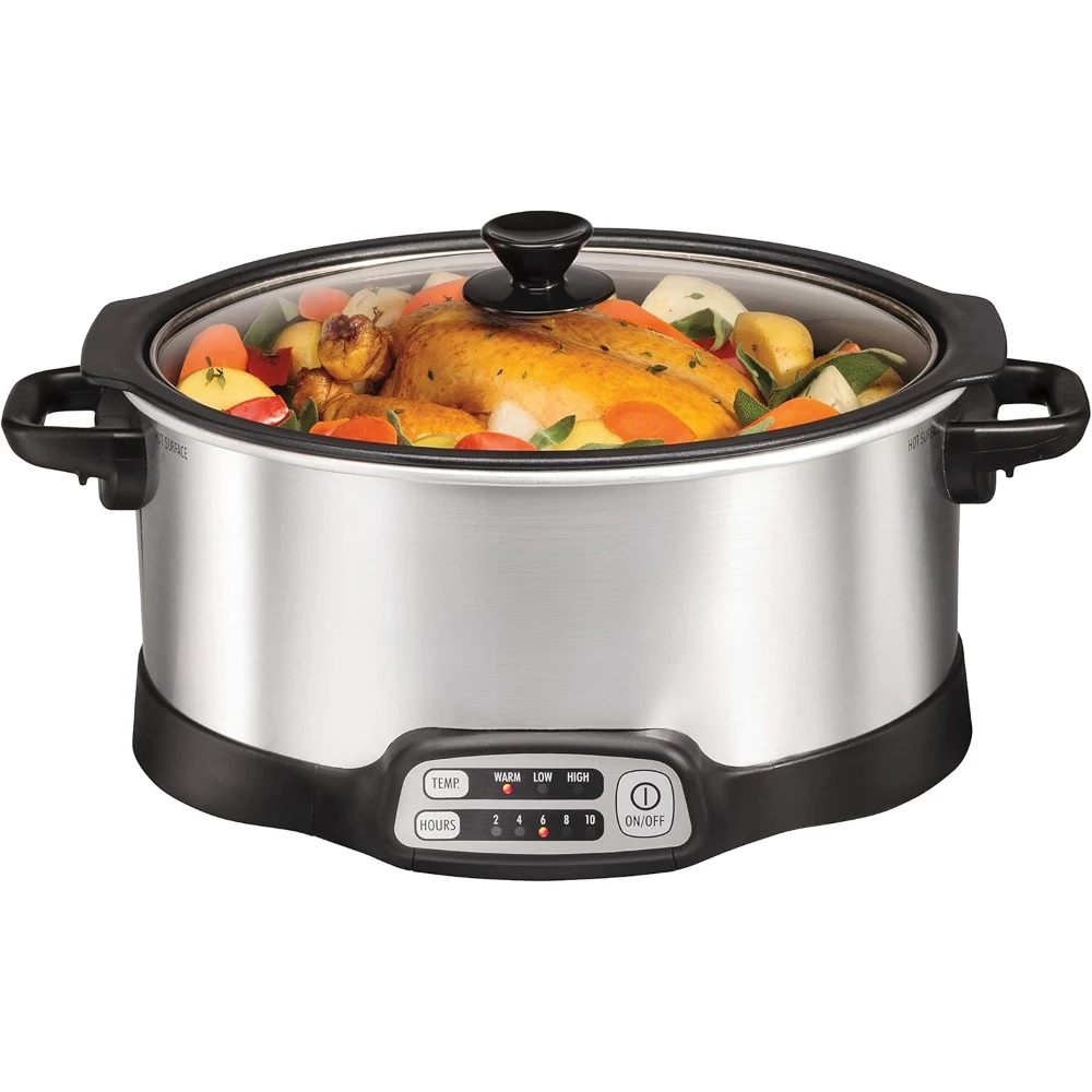 

6 Quart Programmable Slow Cooker with Stovetop-Safe Sear & Cook Crock, Slow Cooker