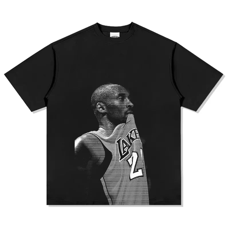 

Kobe Cotton Mens Kids White T Shirt Basketball Star Sports Commemorative T-shirt Boys Summer Round Neck Tees Parent-child Outfit