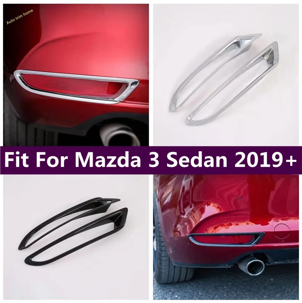 

Rear Tail Rear Bumper Fog Light Lamp Decoration Frame Bezel Cover Trim For Mazda 3 Sedan 2019 2020 2021 2022 2023 Accessories