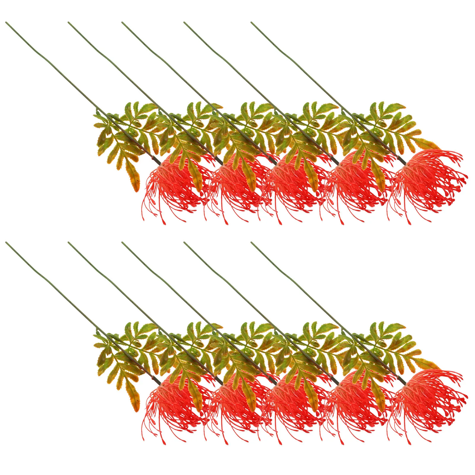 

10 шт. красных искусственных цветов-лилий-пауков, имитация цветочных стеблей, декор для букетов, украшение для дома и вечеринок, цветочные композиции