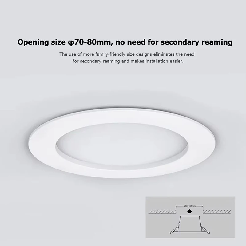 Xiaomi mijia Smart Downlight Down Led Lamp 75-80mm Bluetooth 5.0 MESH Version Dimmable Voice Control Ceiling Recessed Light