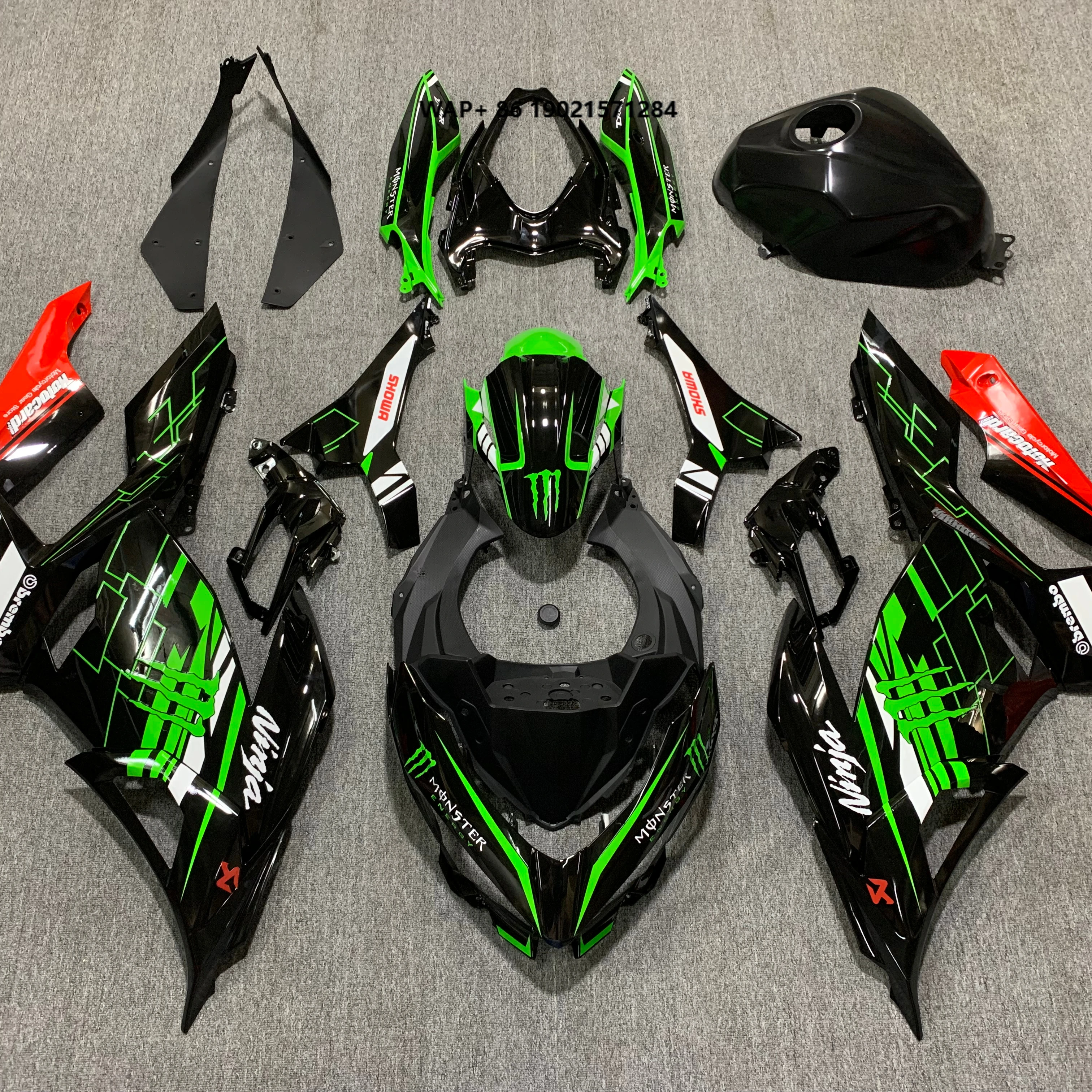 

Customized ABS Plastic Fairing Kit for Ninja 400 2018-2021 Full Vehicle Shell Motorcycle Parts Accessories Includes Fuel Fairing
