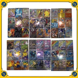 Pokemon PTCG 54Pcs Selected Rough Flash Collection Cards 1-6 Bullets Cartoon Animation Game Collection Cards Toy