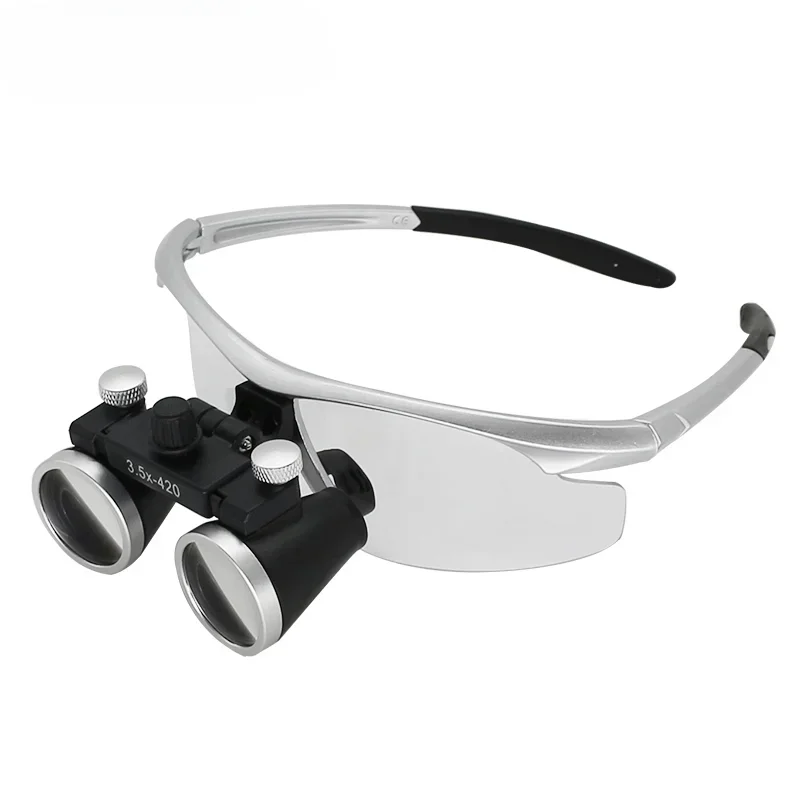 Dentistry Binocular Magnifier 2.5x 3.5x Ultra-lightweight Optical Loupes 320-420mm Magnifying Glass For Dental Surgery