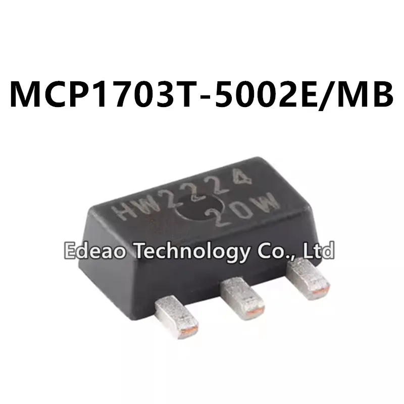 

10 ~ 100 шт./партия, новые MCP1703T-5002E/MB SOT89-3 MCP1703T MCP1703 SOT-89 SMD маркировка: HW **** HW2224