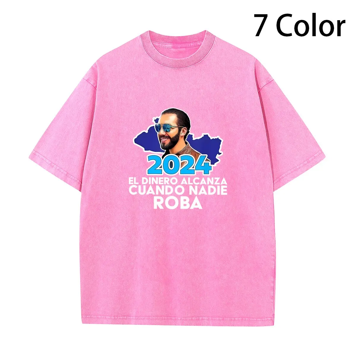 El Dinero Alcanza Cuando Nadie Roba Nayib Bukele 2024 T Shirt long or short sleeves