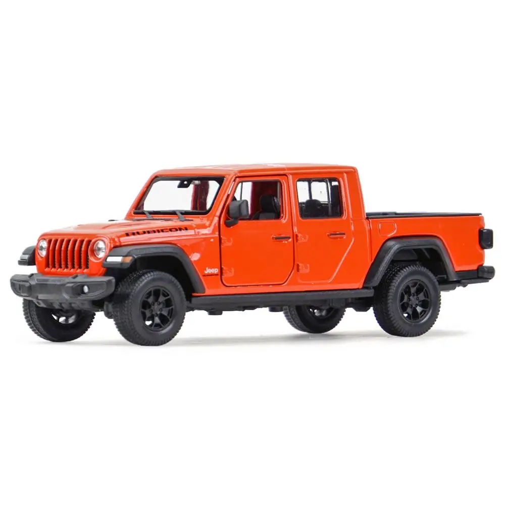 WELLY 1:27 2020 Jeep Gladiator Alloy Diecast Car Model Off-Road Pickup Truck Metal Model Pull Back Toy Collection Gift Children