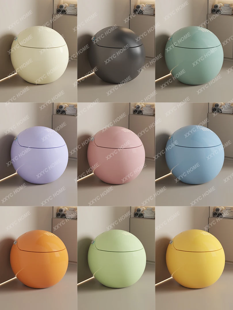 Egg-Shaped Smart Toilet Integrated Waterless Pressure Limit Tmall Genie Toilet