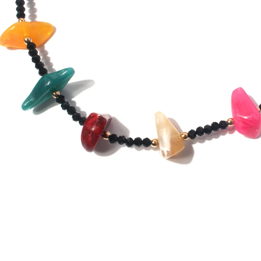 DIY accessories European and American cross-border personality dopamine Spice Girl design sense, fashionable color irregular gra